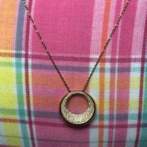 NWOT Gold Swarovski Necklace
